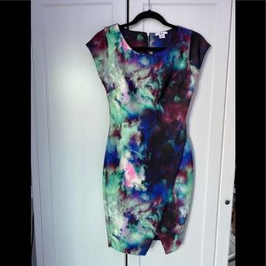 Bodycon multi color dress sz sm